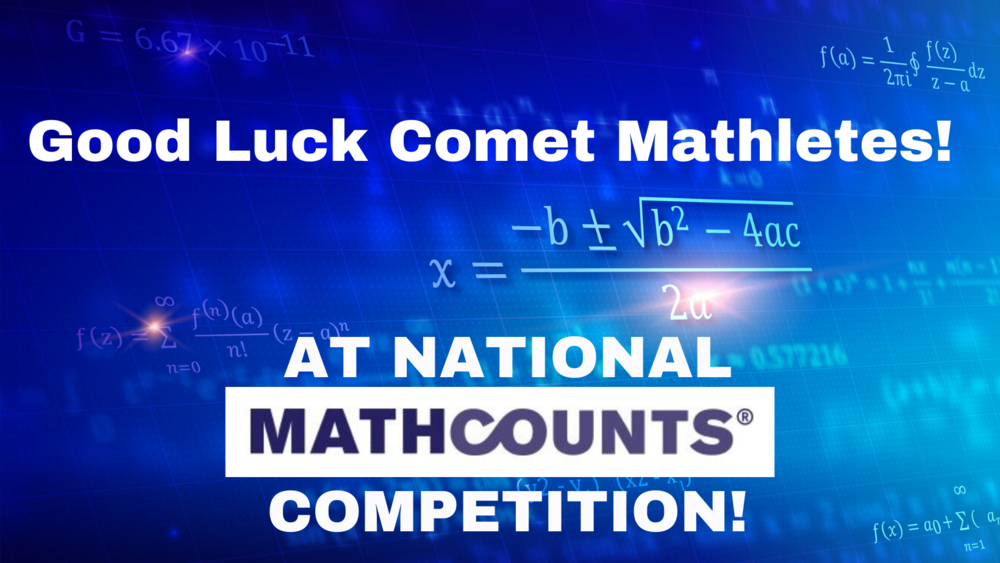 Good Luck Comet Mathletes!