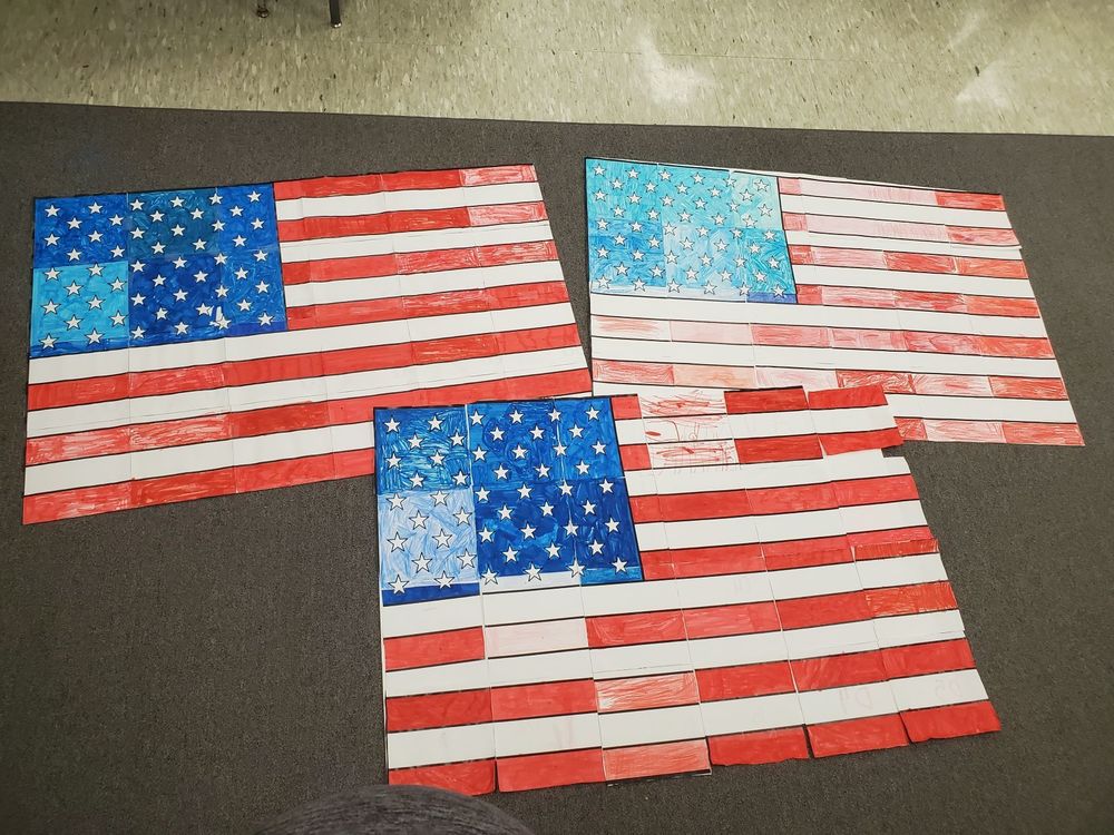 3rd Grade Patchwork Flags