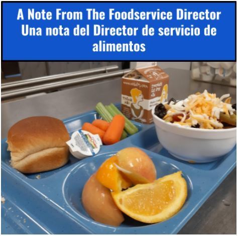 A Note From The Foodservice Director