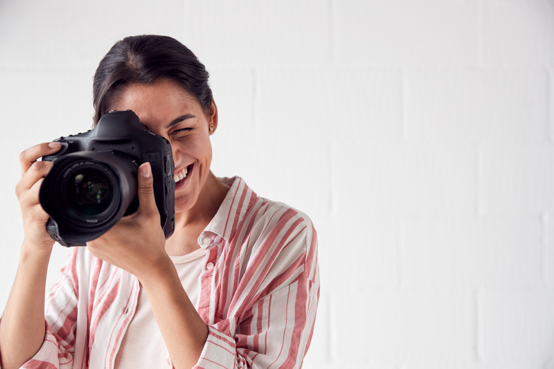 Woman taking a picture