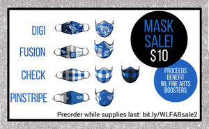 Back by Popular Demand! Fine Arts Boosters Face Masks!