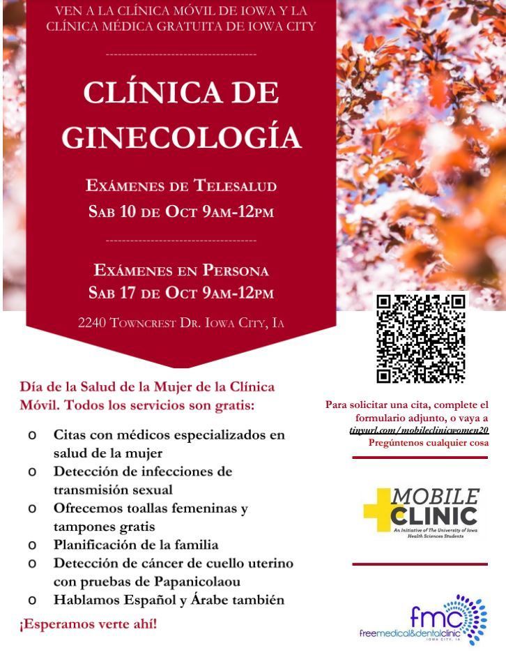 Iowa City Clinica de ginecologia gratis
