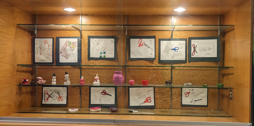 Middle School art display